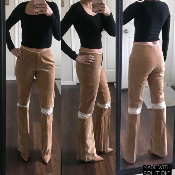 Wilsons Leather Pants - Wilsons Leather Maxima tan suede leather pants